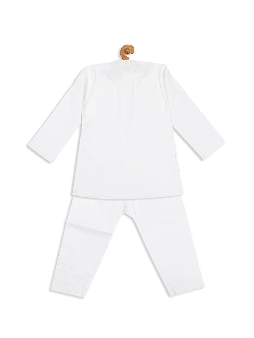 Boys VASTRAMAY SISHU Boy's White Kurta With Churidar 6 Boys VASTRAMAY SISHU Boy's White Kurta With Churidar