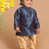 Boys VASTRAMAY SISHU Boy's Blue Kurta With Pyjama