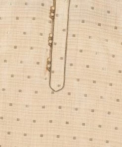 VASTRAMAY SISHU Boy's Gold-Toned Printed Kurti With Pyjama Boys