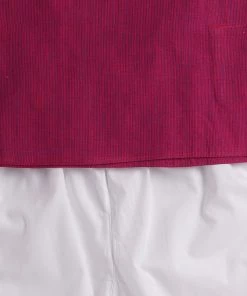 VASTRAMAY SISHU Infant Boys Purple And White Pure Cotton Kurta Pyjama Set