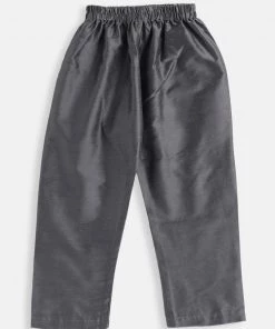 VASTRAMAY SISHU Infant Boys Grey Cotton Blend Kurta Pyjama Set 12 VASTRAMAY SISHU Infant Boys Grey Cotton Blend Kurta Pyjama Set