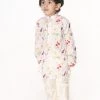 VASTRAMAY SISHU Infant Boys Multicolor-Base-Cream Cotton Blend Kurta Pyjama Set