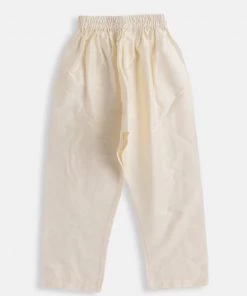 VASTRAMAY SISHU Infant Boys Multicolor-Base-White Cotton Blend Kurta Pyjama Set