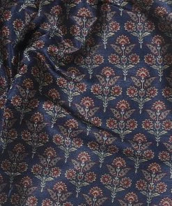 VASTRAMAY SISHU Boy's Navy Blue Ethnic Motifs Printed Kurta With Churidar