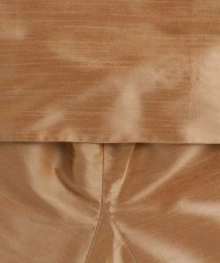 VASTRAMAY SISHU Infant Boys Rose Gold Silk Blend Kurta Pyjama Set