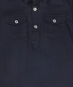 VASTRAMAY SISHU Boy's Blue Pure Cotton Kurta With Salwar Boys