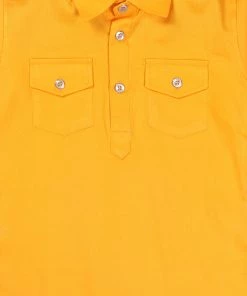 Boys VASTRAMAY SISHU Boy's Yellow Pure Cotton Kurta With Salwar 13 Boys VASTRAMAY SISHU Boy's Yellow Pure Cotton Kurta With Salwar