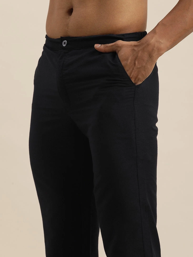 Sherwani/Indowestern Sets SHRESTHA By VASTRAMAY Men's Navy Blue & Black Solid Bandhgala Sherwani Set 5 Sherwani/Indowestern Sets SHRESTHA By VASTRAMAY Men's Navy Blue & Black Solid Bandhgala Sherwani Set