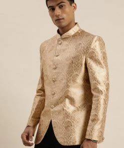 SHRESTHA By VASTRAMAY Men's Rose Gold Ethnic Woven Design Jodhpuri Shaadi 11 SHRESTHA By VASTRAMAY Men's Rose Gold Ethnic Woven Design Jodhpuri Shaadi