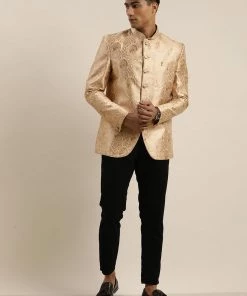 SHRESTHA By VASTRAMAY Men's Rose Gold Ethnic Woven Design Jodhpuri Shaadi 13 SHRESTHA By VASTRAMAY Men's Rose Gold Ethnic Woven Design Jodhpuri Shaadi