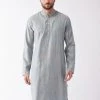 SHVAAS By VASTRAMAY Men's Blue Cotton Kurta