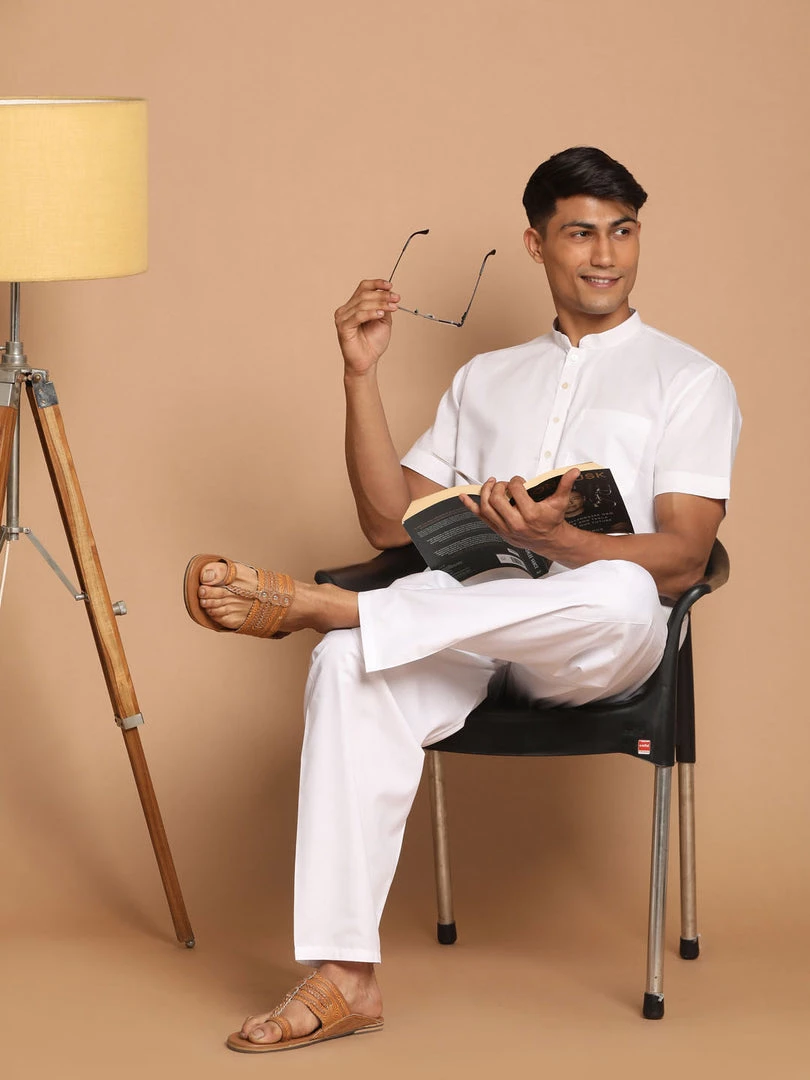 SHVAAS By VASTRAMAY Men's Work From Home Collection Cotton Pyjama Set 8 SHVAAS By VASTRAMAY Men's Work From Home Collection Cotton Pyjama Set