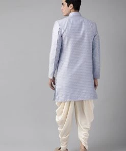 Sherwani/Indowestern Sets Vastramay Men's Lavender And Off-white Silk Blend Sherwani Set 11 Sherwani/Indowestern Sets Vastramay Men's Lavender And Off-white Silk Blend Sherwani Set